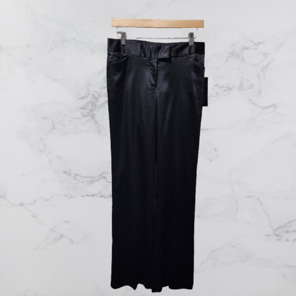 Albert Nipon NWT Satin Black Suit Pant Size 4